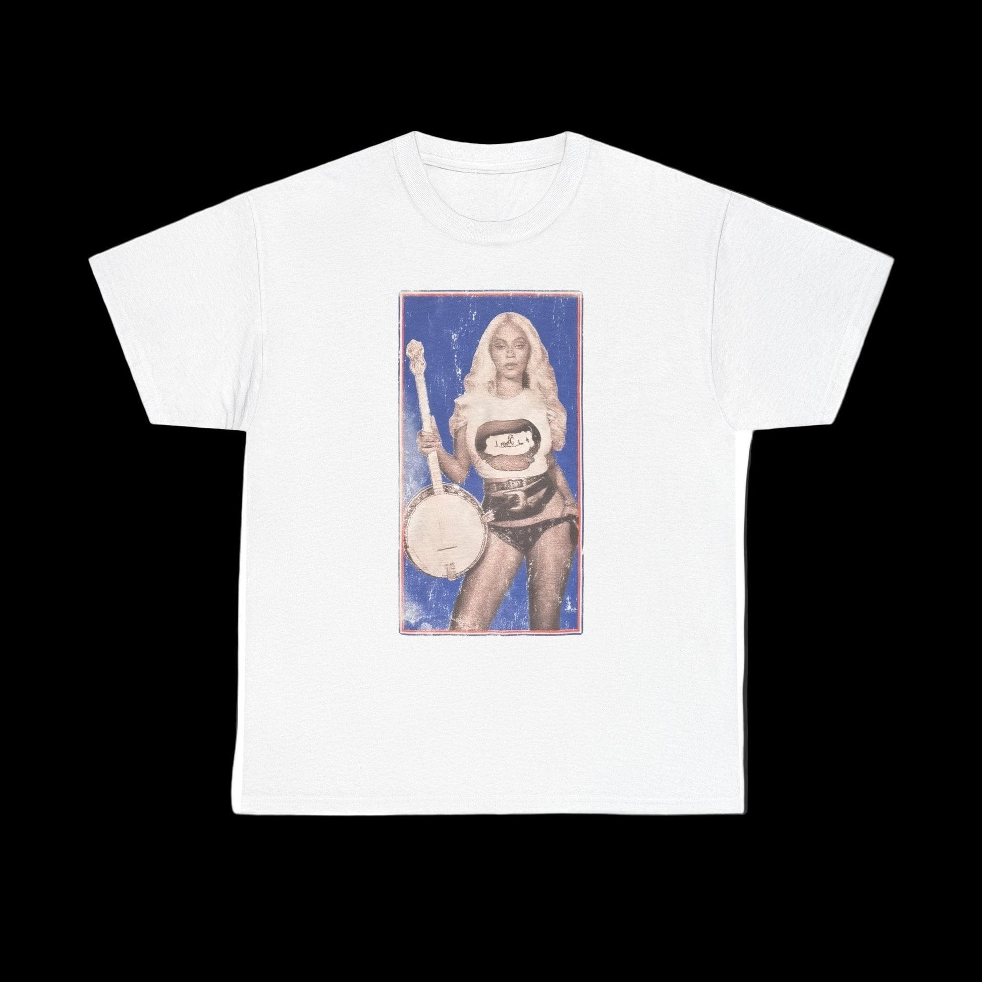 Beyonce Merch - Cowboy Carter Banjo White Tour Tee