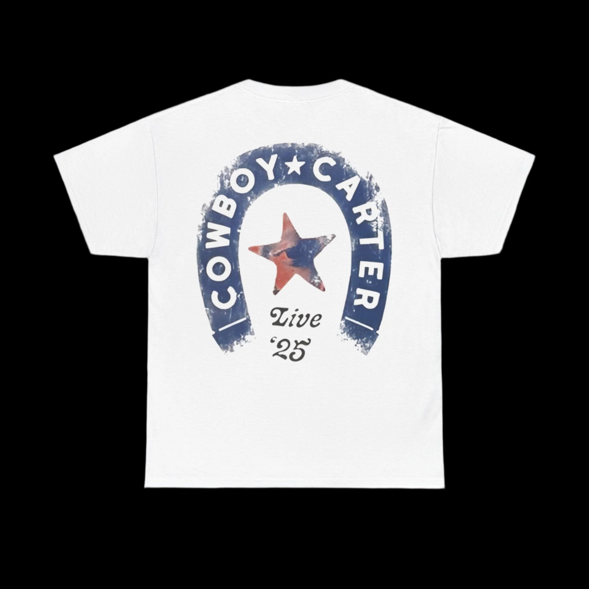 Beyonce Merch - Cowboy Carter Horseshoe White Tee