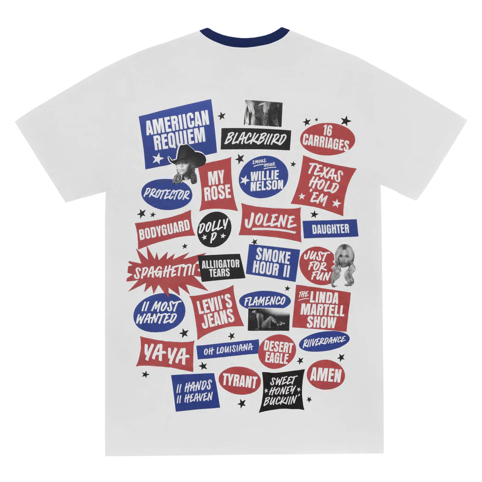 COWBOY CARTER SHORT SLEEVE RINGER TEE