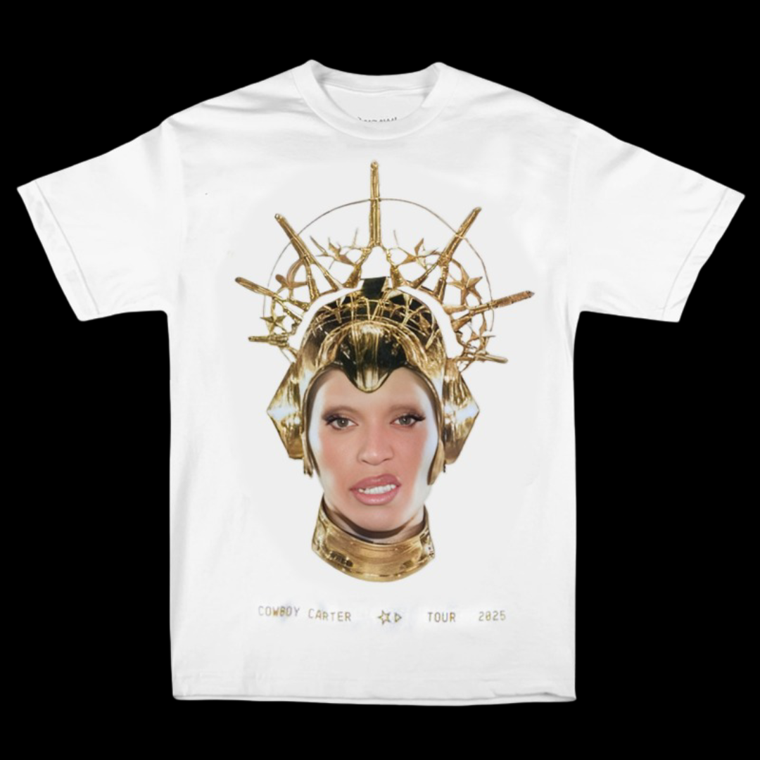 Beyonce Merch - Cowboy Carter Queen Bey White Tee