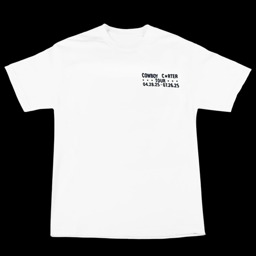 Beyonce Merch - Cowboy Carter Global Tour Dates White
