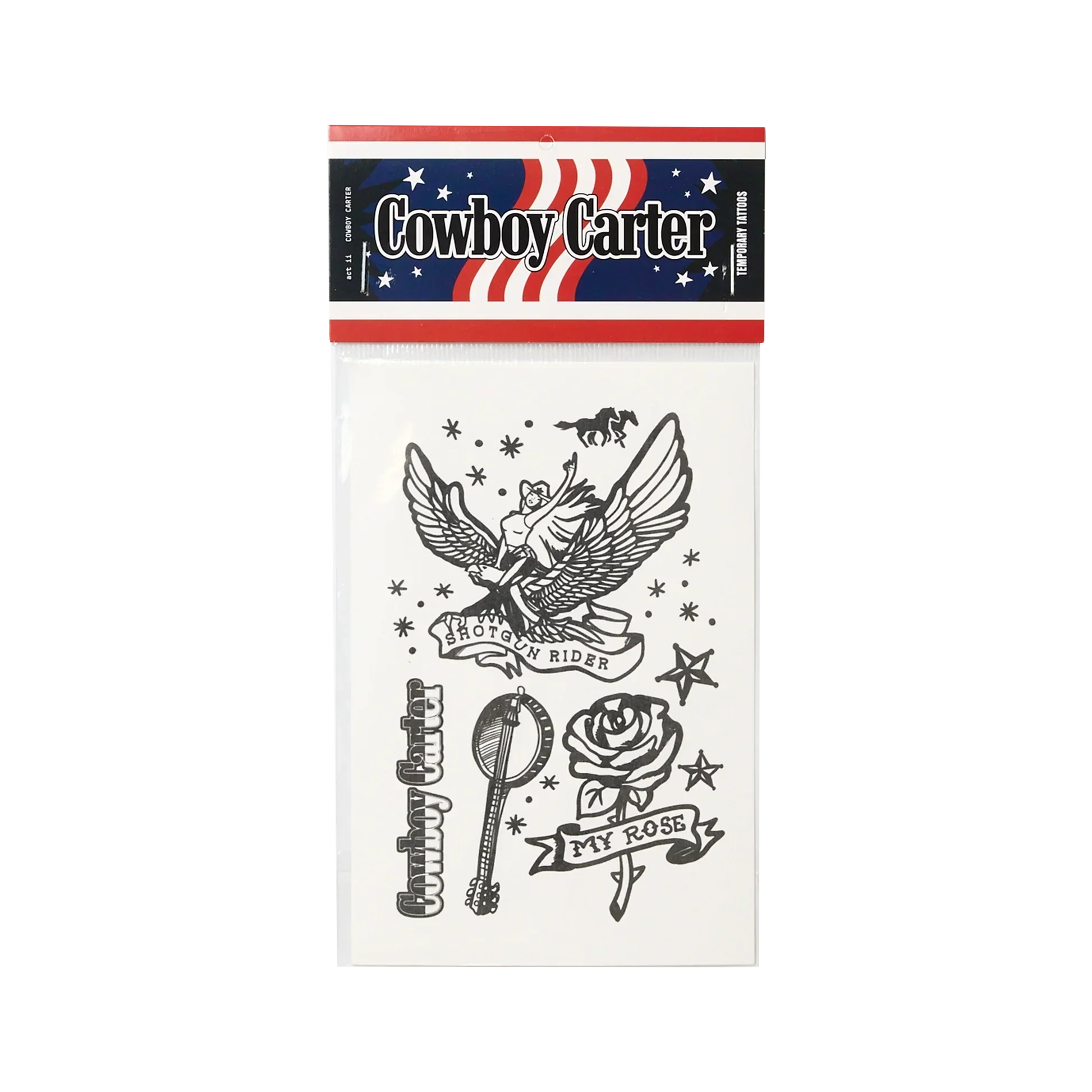 COWBOY CARTER SEMI-PERMANENT TEMPORARY TATTOOS