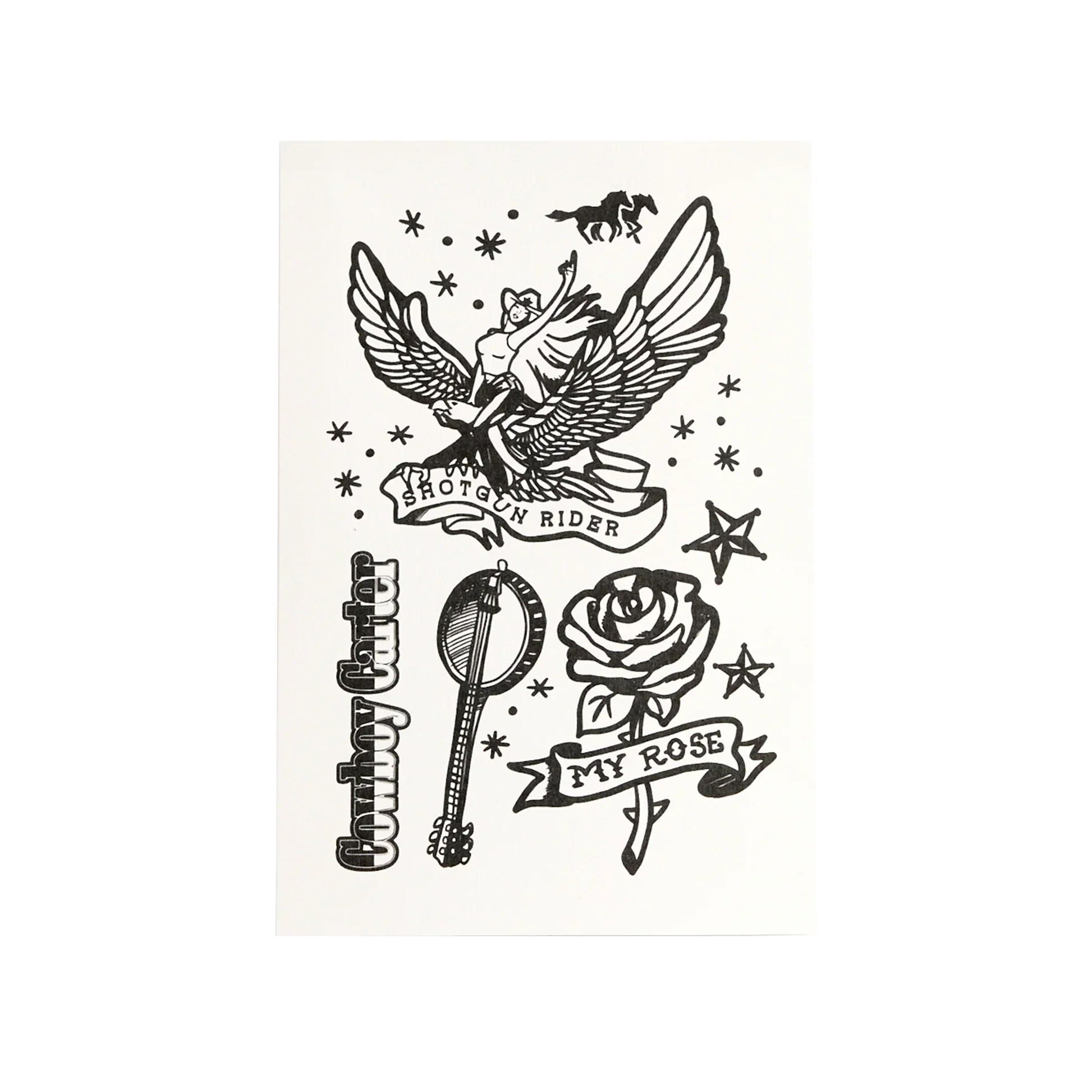 COWBOY CARTER SEMI-PERMANENT TEMPORARY TATTOOS